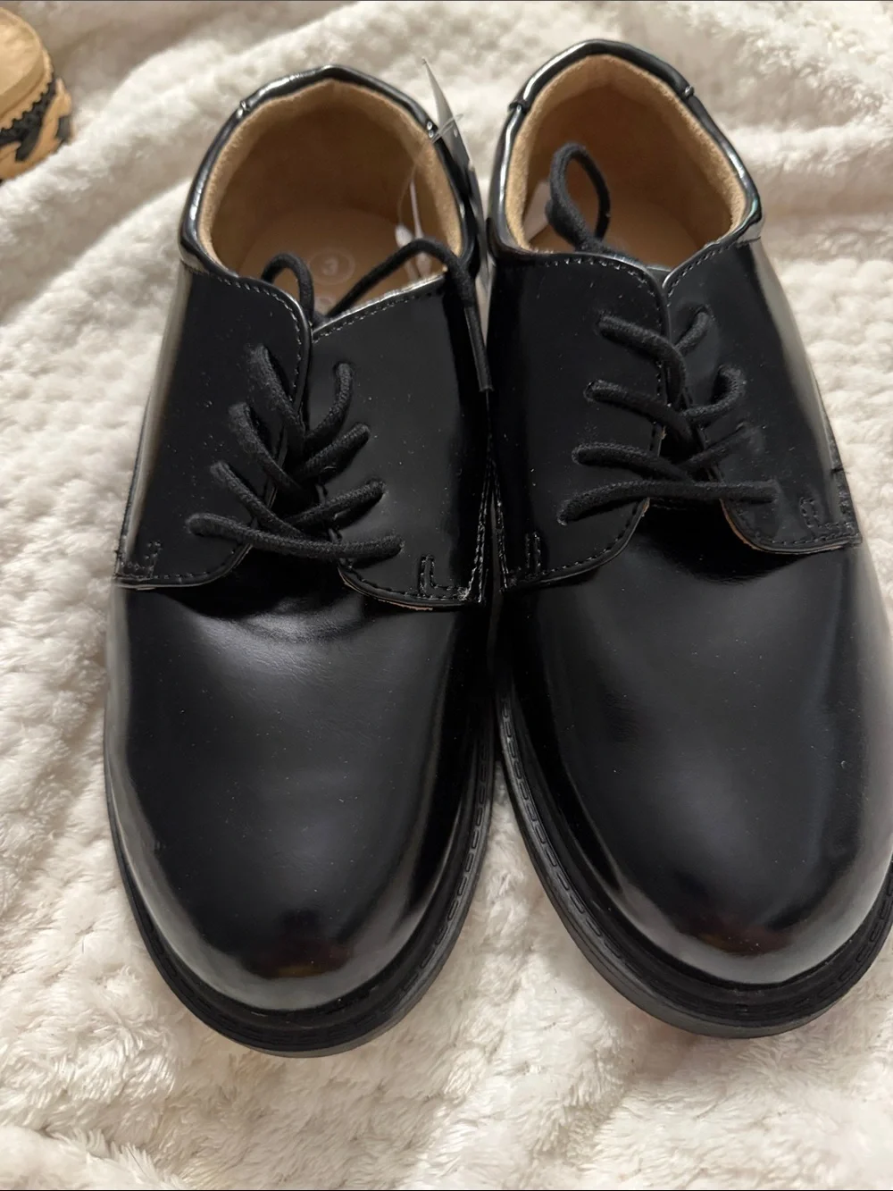 Kids' Will Oxford Dress Shoes - Cat & Jack™ Black 3: Lace Up, Cushioned Insole,